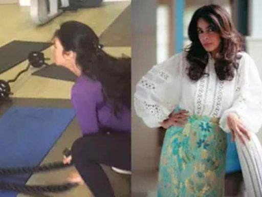 Mallika Sherawat loves pushing her limits when she works out in the gym | - Times of India