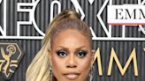 Laverne Cox Stuns in Black Vintage Couture on 75th Annual Emmys Red Carpet