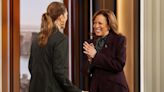 Kamala Harris Gives Power Suit Playful Details With Polka-dot Pussy-bow Blouse for ‘The Drew Barrymore Show’