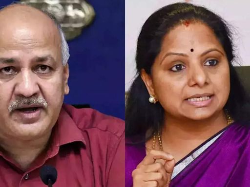 Excise 'scam': Court extends judicial custody of AAP leader Manish Sisodia, BRS leader K Kavitha | Delhi News - Times of India