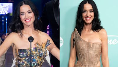 Katy Perry Ends Seven Seasons of ‘American Idol’ in Symbolic Golden Rose Bouquet Breastplate Look for Finale