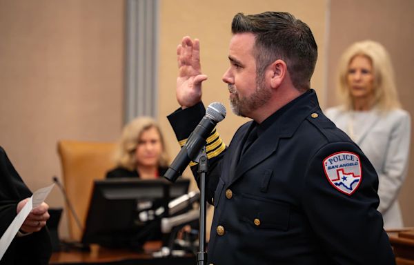 Travis Griffith takes oath of office as San Angelo police chief