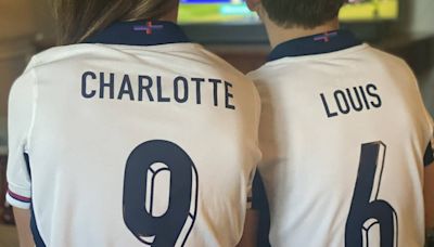 William and Kate hail 'inspirational' England team as they share photo of Charlotte and Louis watching Euros final