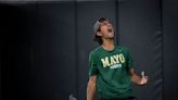 Tej Bhagra of Rochester Mayo defeats Aaron Beduhn of Wayzata for Class 2A boys tennis state title