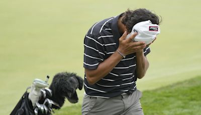 Tiger Woods watches 15-year-old son Charlie shoot a 12-over 82 in US Junior Amateur at Oakland Hills