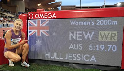 Monaco Diamond League: Australia’s Hull races to world record in rarely-contested 2,000m