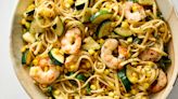Linguine With Zucchini, Corn and Shrimp is Superbly Summery