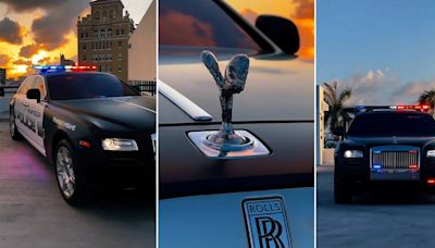 La policía de Miami Beach estrenó el primer patrullero Rolls-Royce del mundo
