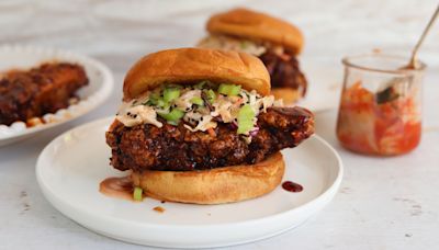 Saucy Korean Fried Chicken Sandwich Recipe