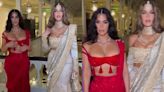 Kim Kardashian Looks Ravishing in Red Lehenga, Khloe Exudes Royal Glamour at Anant-Radhika's Wedding - News18