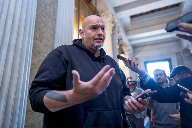 Fetterman taunts Menendez with nickname in hallways of Capitol