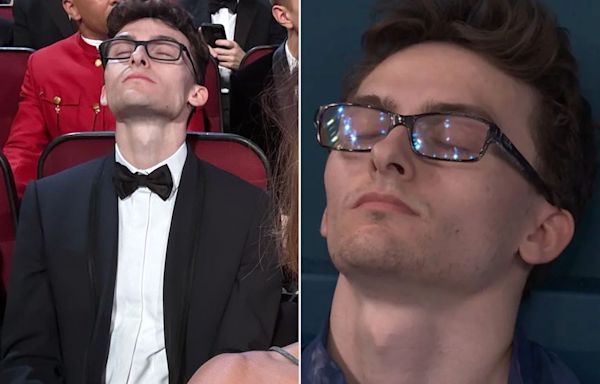 Stephen Nedoroscik Spotted Preparing to Present at the Emmys with His Eyes Closed — Just Like at the Olympics!