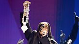 Quavo Holds Up Takeoff's Chain as He and Maverick City Music Pay Tribute to Late Rapper at 2023 Grammys