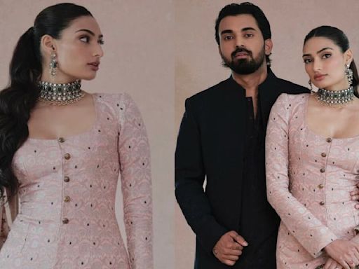 Anant-Radhika Shubh Ashirwad: KL Rahul and Athiya Shetty in contrasting ensembles prove that love and fashion go hand in hand