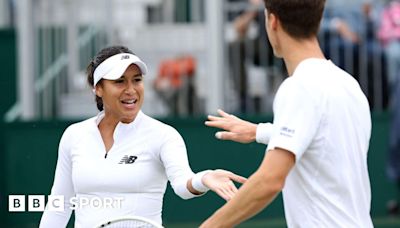 Wimbledon 2024 results: British duo Heather Watson and Joe Salisbury into last 16 of mixed doubles