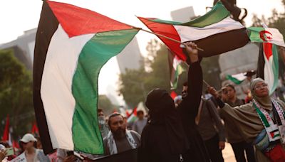 Manifestantes pro Palestina demandan el rompimiento de las relaciones de México con Israel