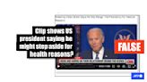 Old video misrepresented to suggest Joe Biden is weighing resignation