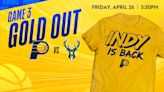 Pacers to Gold Out Gainbridge Fieldhouse for Game 3 vs Milwaukee on Friday, April 26