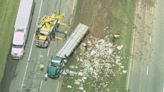 Flipped tractor-trailer, second serious crash block Catawba County highway