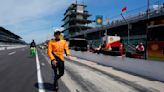 Pato O'Ward of the Arrow McLaren team goes out of his way to win over Indianapolis 500 fans