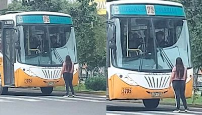 Peruana se para frente a bus de su esposo tras descubrir su infidelidad: "En Perú, no te aburres"