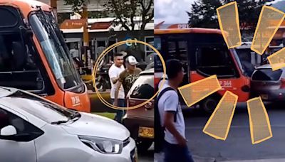 Embistió su vehículo en venganza: la respuesta de un busetero al que le rompieron los espejos en una discusión