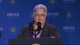 Susan Bro, mom of Heather Heyer, who was killed at 2017 Charlottesville rally, speaks at WH "United We Stand" summit.