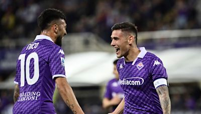 Nico González intratable en la goleada de Fiorentina sobre el Sassuolo