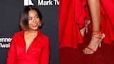 Regina Hall Goes Strappy in Red Stuart Weitzman Sandals for Mark Twain Prize 2024
