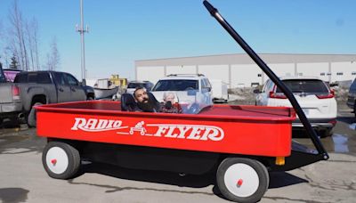 Watch: SUV-sized Radio Flyer red wagon up for auction