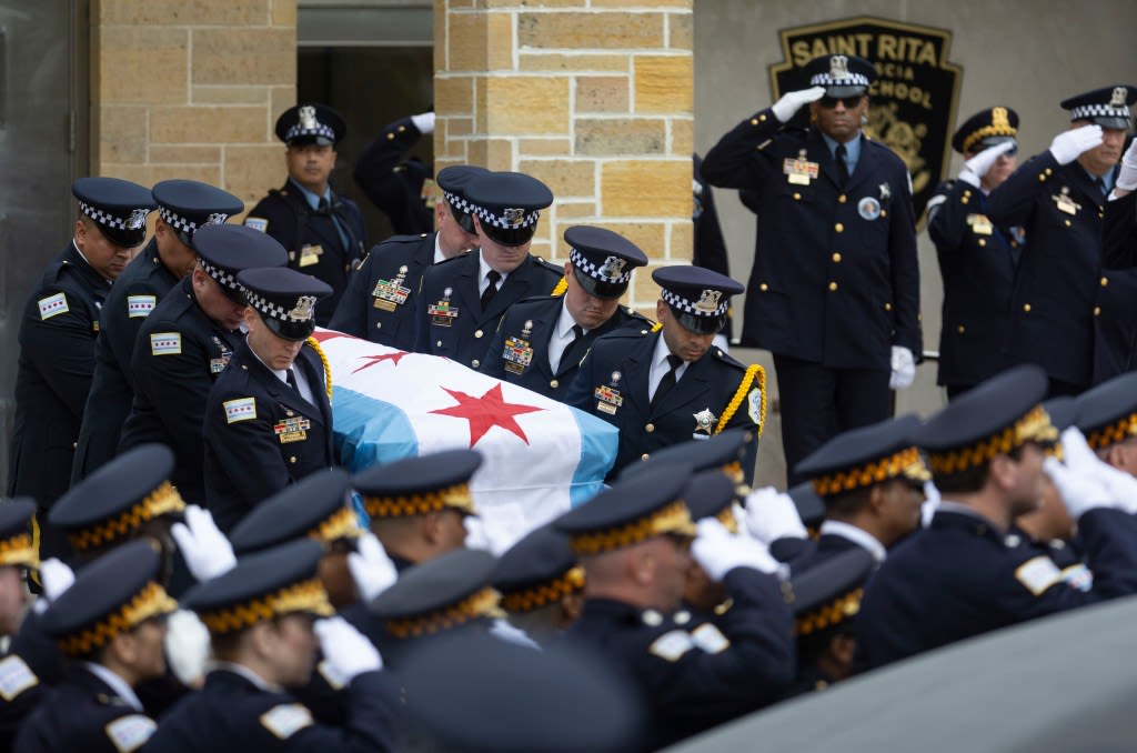 Photos: The visitation and funeral for Chicago police officer Luis Huesca