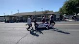 Bed races held as part of Horned Toad Derby in Coalinga