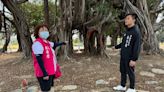 生態公園百年老樹被惡意噴漆！ 議員蔡宗豪要求市府加強管理