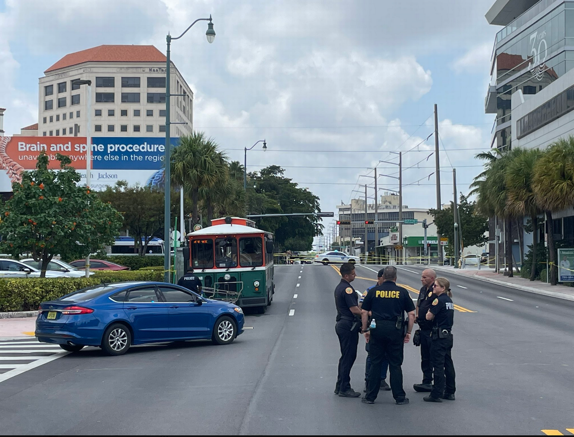 Traffic alert: Miami trolley struck, pinned passenger before dying. Calle Ocho reopens
