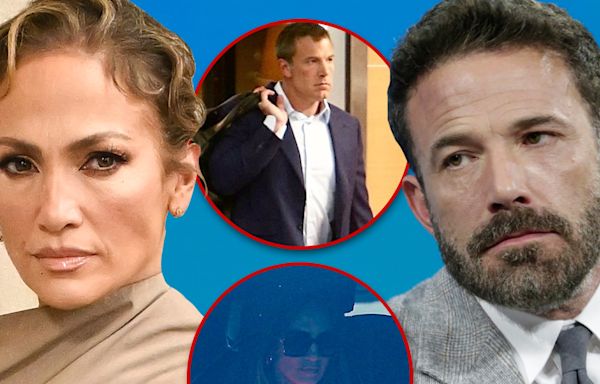 Jennifer Lopez & Ben Affleck at His Office, First Time Hanging Out Since Italy