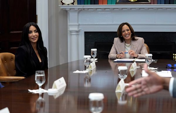 Kim Kardashian joins VP Harris to discuss criminal justice reform