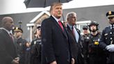 Trump attends wake for slain N.Y.P.D. officer.