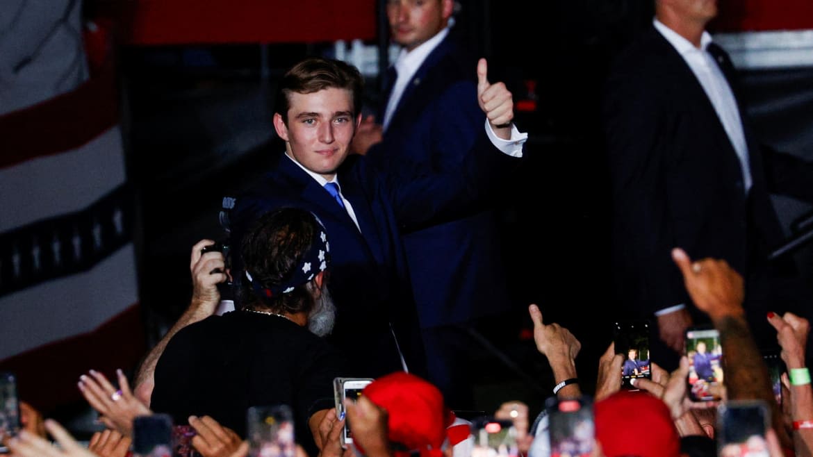 Where’s Barron? Trump’s Son Misses RNC After Rally Debut