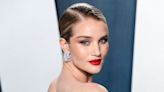 Rosie Huntington-Whiteley Takes Thong Sandals to Sleek Heights With Silky Mini Dress for Beauty Line Teaser