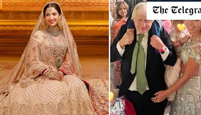 Boris Johnson dances with ex-Austrian PM as he and Tony Blair enjoy India’s ‘wedding of the century’