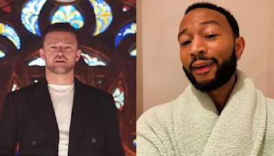 Justin Timberlake Hugs John Legend; Gives Him A Shoutout In The Middle Of His Concert