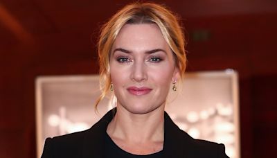 Kate Winslet is the epitome of chic in a black dress