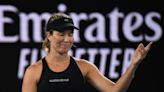 An American tennis star celebrated her Australian Open win too early and had to pause to laugh at her mistake