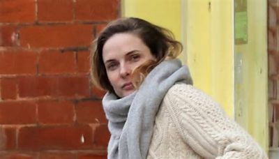 Rebecca Ferguson goes makeup free for a coffee date with her husband as speculation mounts over identity of mystery co-star who left her in tears