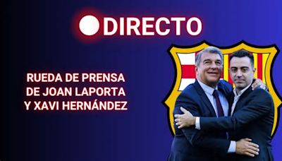 Rueda de prensa de Xavi Hernández y Joan Laporta, en directo: últimas noticias sobre la continuidad del entrenador en el Barça