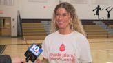 Olympic medalist Elizabeth Beisel encourages youth to donate blood