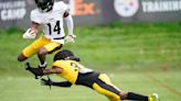 Watch: Pittsburgh Steelers WR George Pickens hurdles a defender