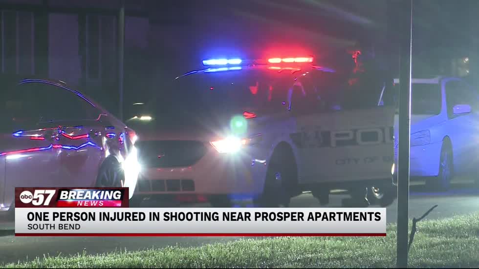 One wounded in shooting near Prosper Apartments