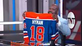 Oilers gift O’Neal signed Hyman jersey, stick | NHL.com