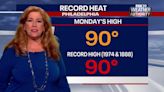 Philadelphia weather: Philly, Trenton tied record-high temperatures on Monday